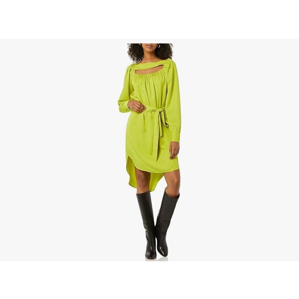 NEW TEREA Zora Women's Mini Dress with Neck Belt M